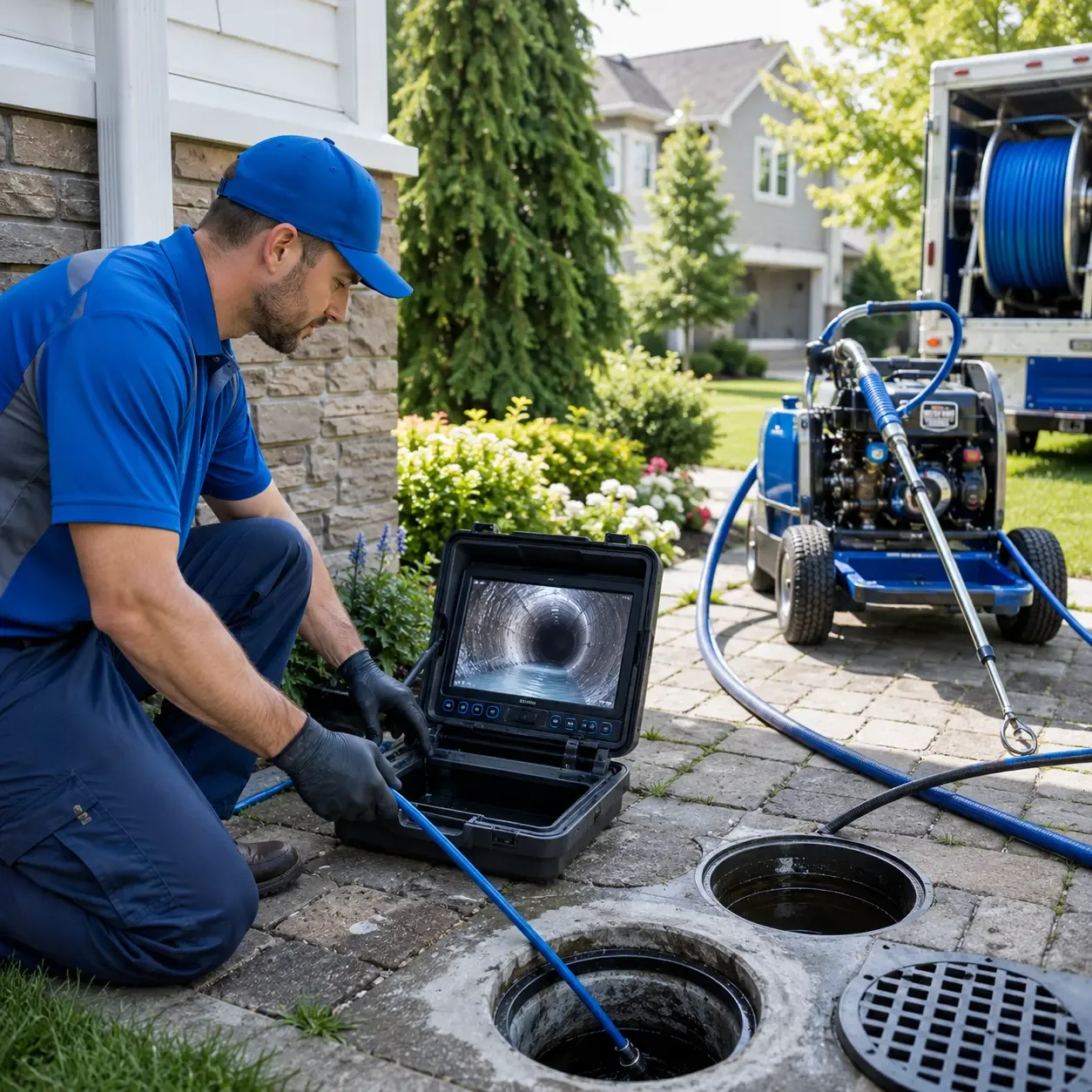 Outdoor drain cleaning professionals serving Ashville, PA